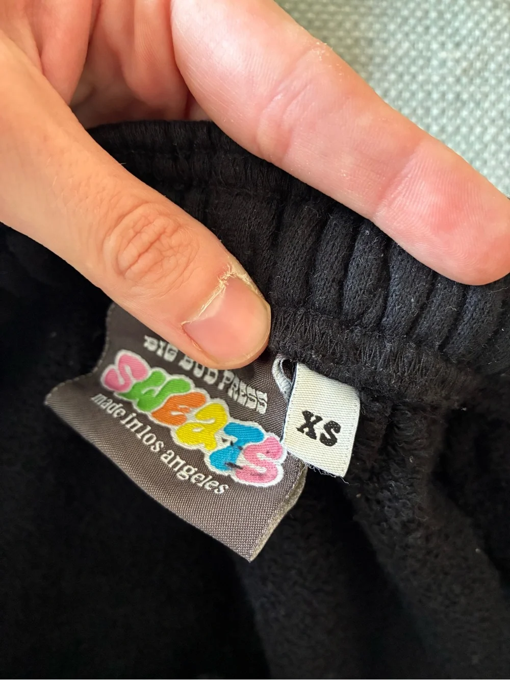 Big Bud Press Black Wide-Leg Pants with Big Butt Lettering